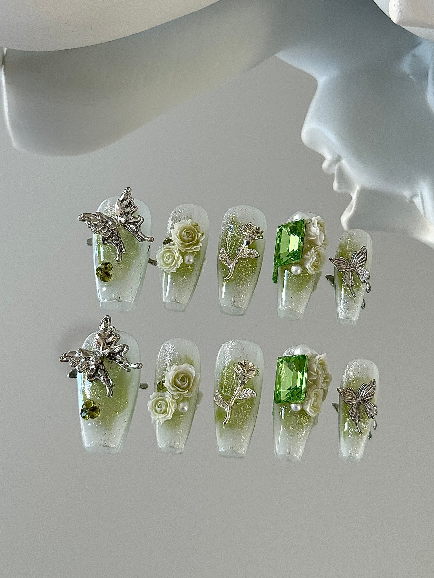 💚Green nails🍏